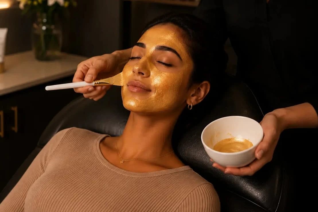 Facial skincare treatment at Shubh Beauty